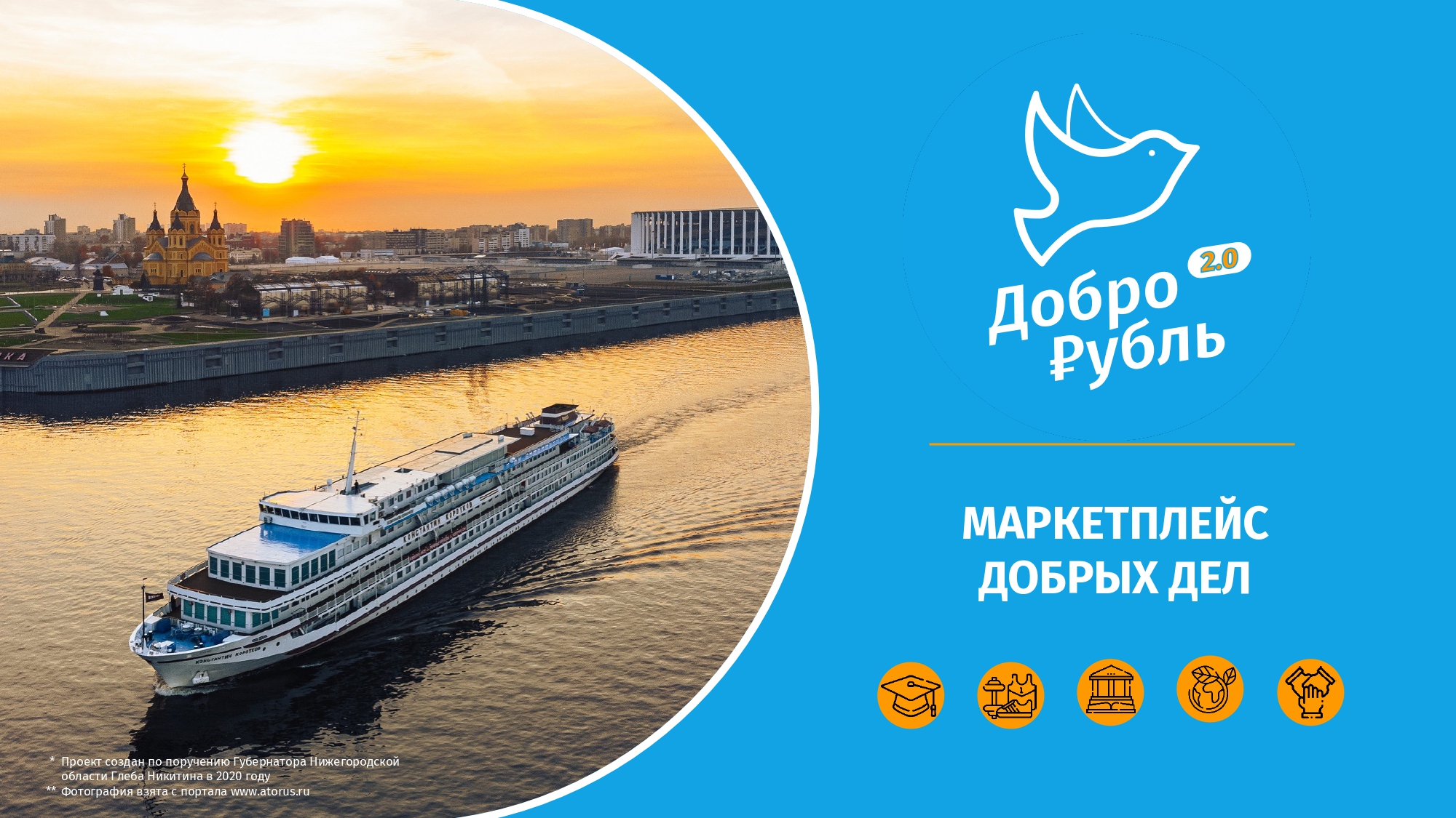 Маркетплейс добрых дел - Доброрубль.